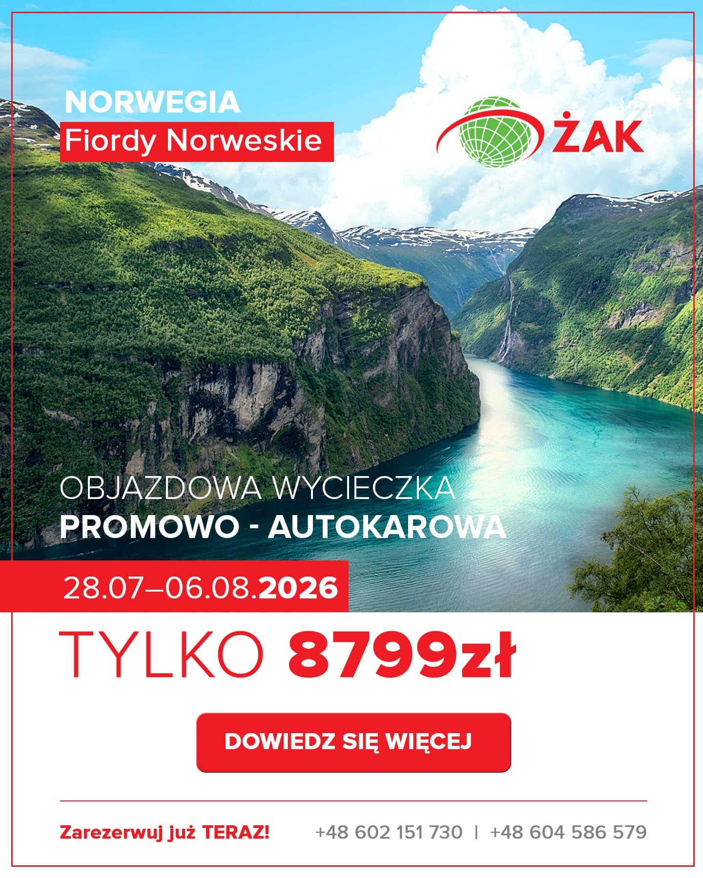 NORWESKIE PERŁY – rejs i objazd przez krainę fiordów